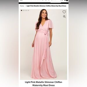 Maternity maxi dress